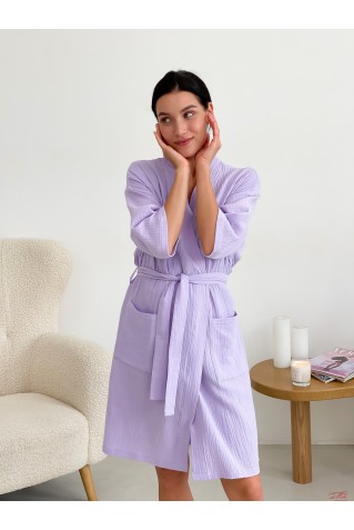 Тонкий мусліновий халат M12S COSY